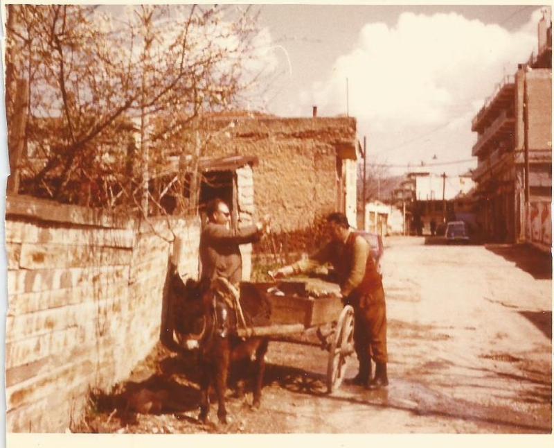 Iχθυοπώλης στην περιοχή του Χιρς της Θεσσαλονίκης τη δεκαετία του 1950
