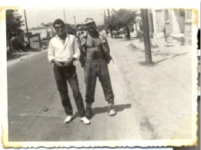 Γιώργος Παυλίδης (αριστερά) και Σεραφείμ Ιωαννίδης στην τότε Βασ. Όλγας,
