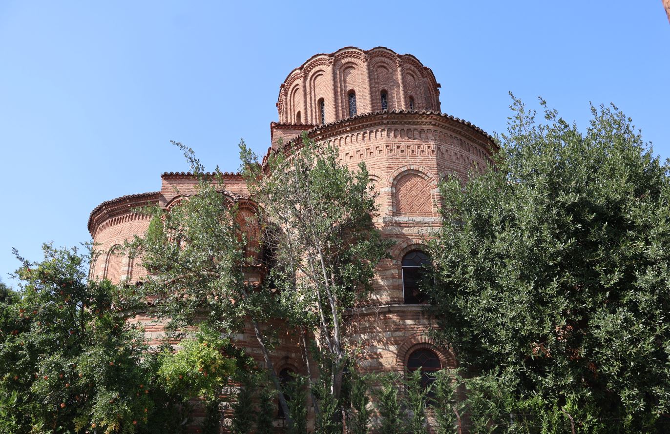 Άποψη του Βυζαντινού Ναού του Προφήτη Ηλία της Θεσσαλονίκης από τον βορρά