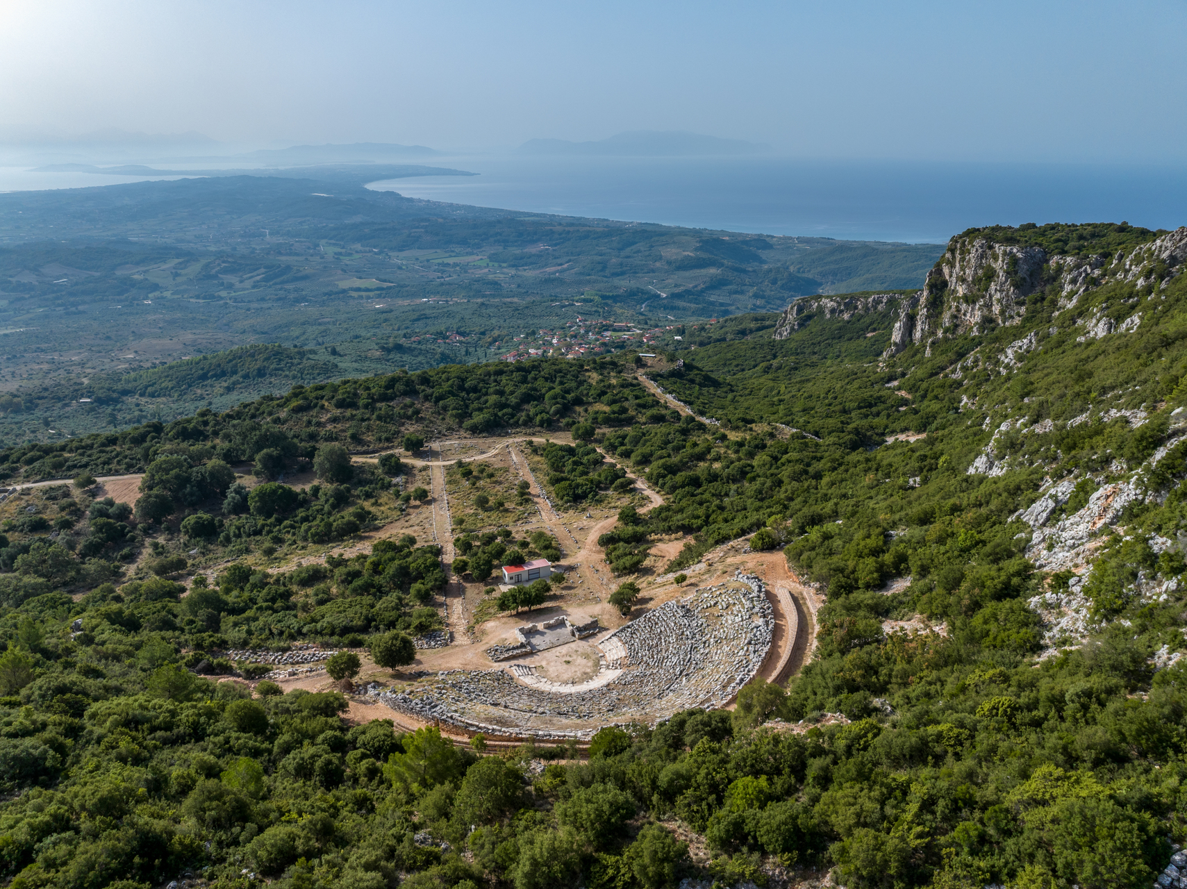 Αρχαίο Θέατρο Κασσώπης, Πανοραμική Λήψη