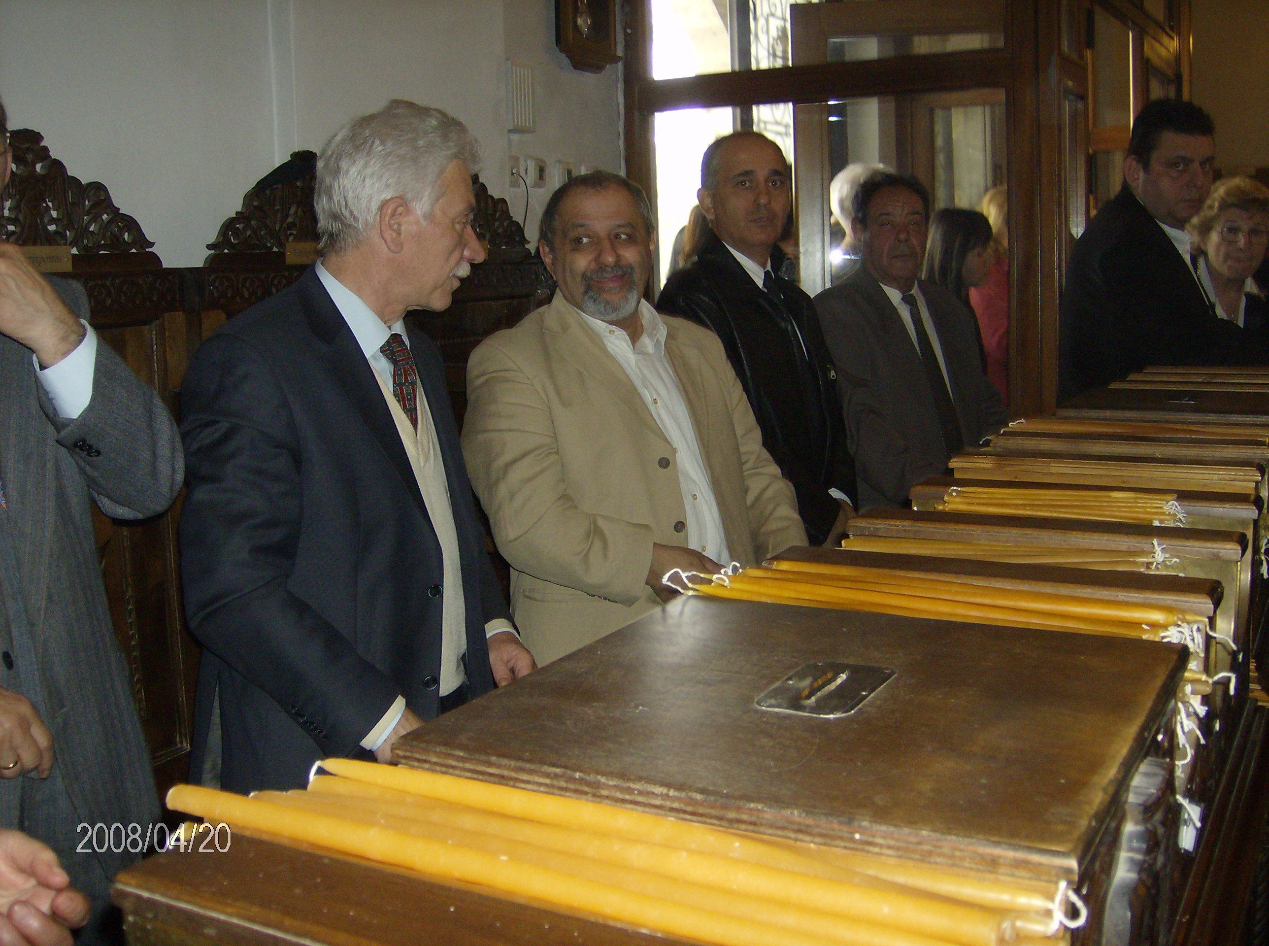 Κυριακή Βαΐων 2008, στον Ιερό Ναό του Αγίου Παντελεήμονα στο Βότση, εκκλησιαστικό συμβούλιο.