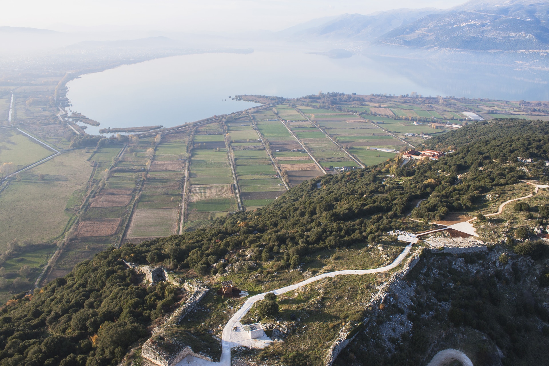 Αρχαιολογικός Χώρος στο Λόφο Καστρίτσας στα Ιωάννινα, Πανοραμική Λήψη