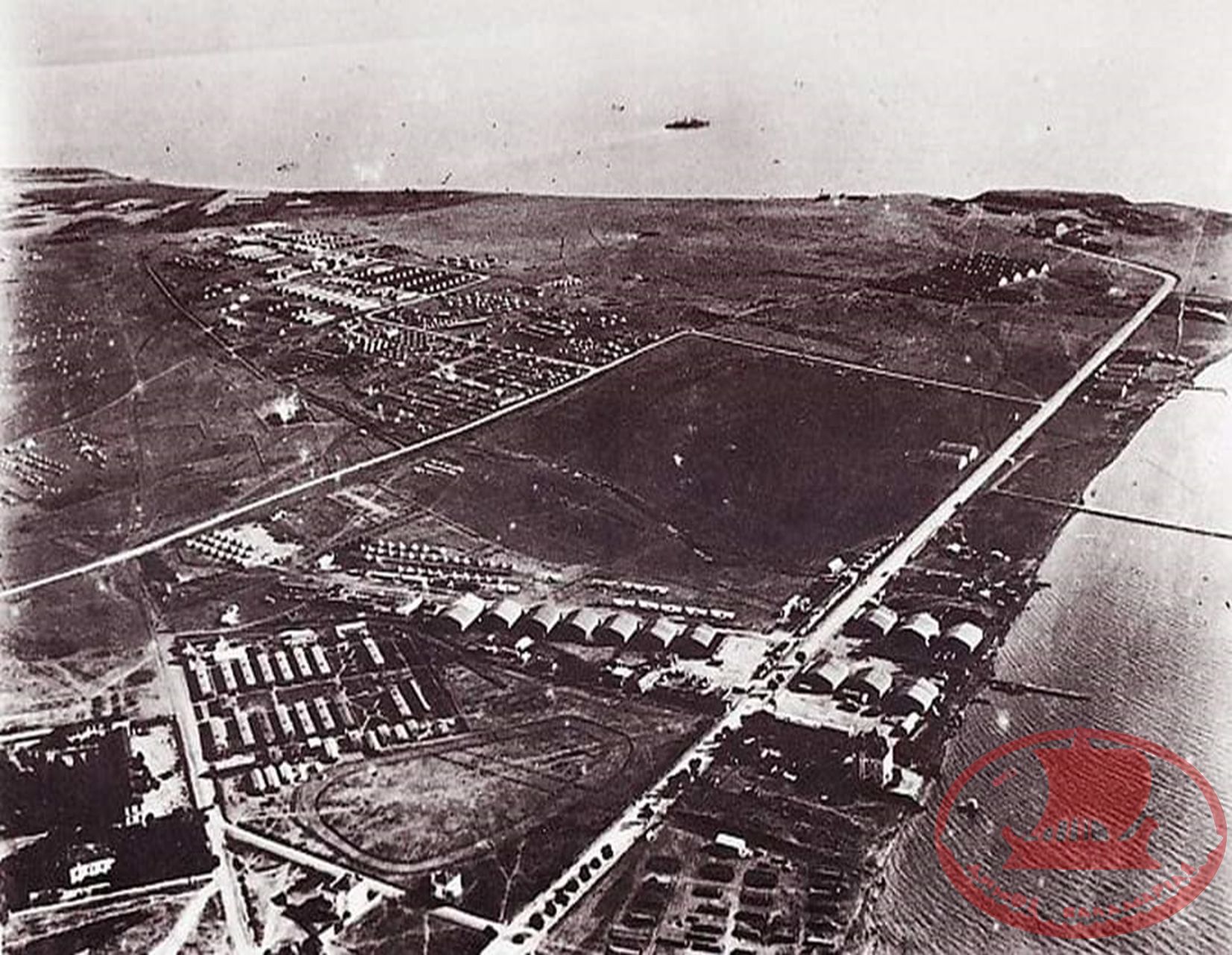 Αεροφωτογραφία της Καλαμαριάς το 1916 το Μικρό Καράμπουρνο