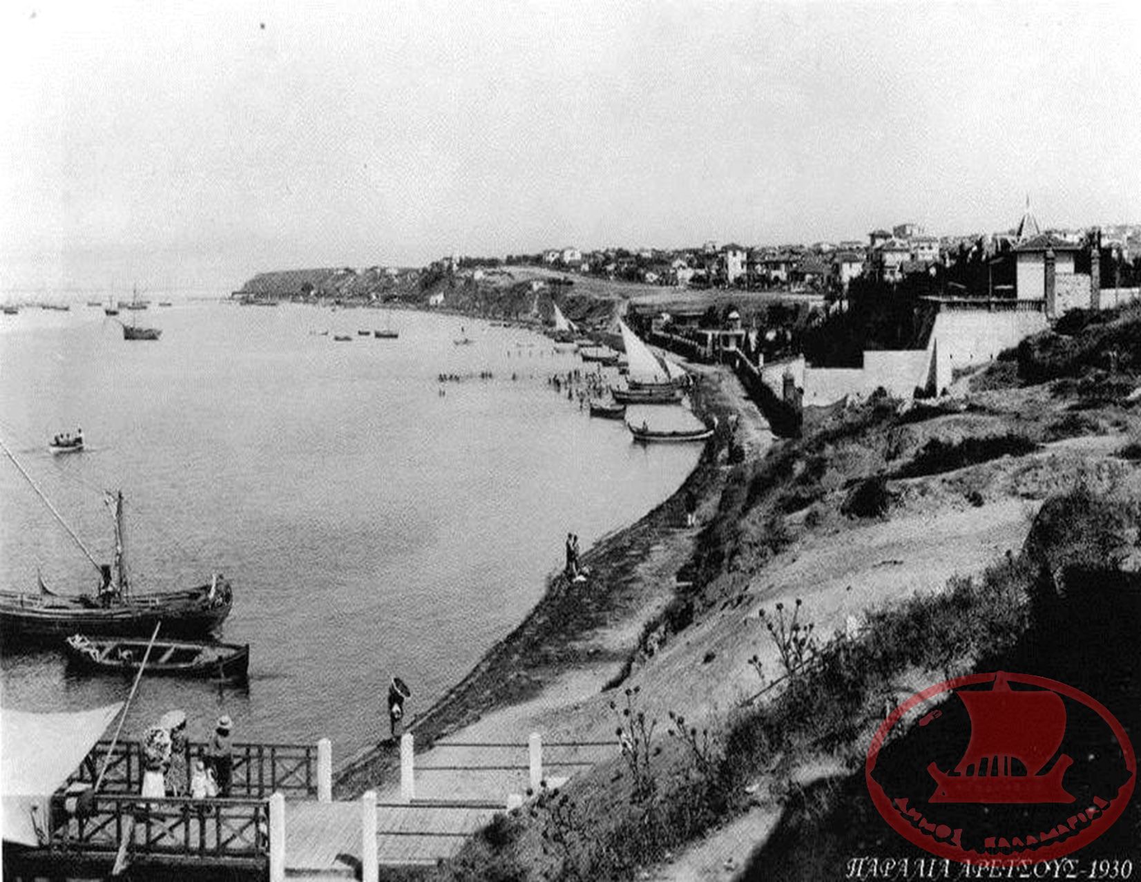 Η Παραλία το 1930 από την Νέα Κρήνη, την Αρετσού, το Κουρί, το Κατιρλί και μέχρι το Παλατάκι