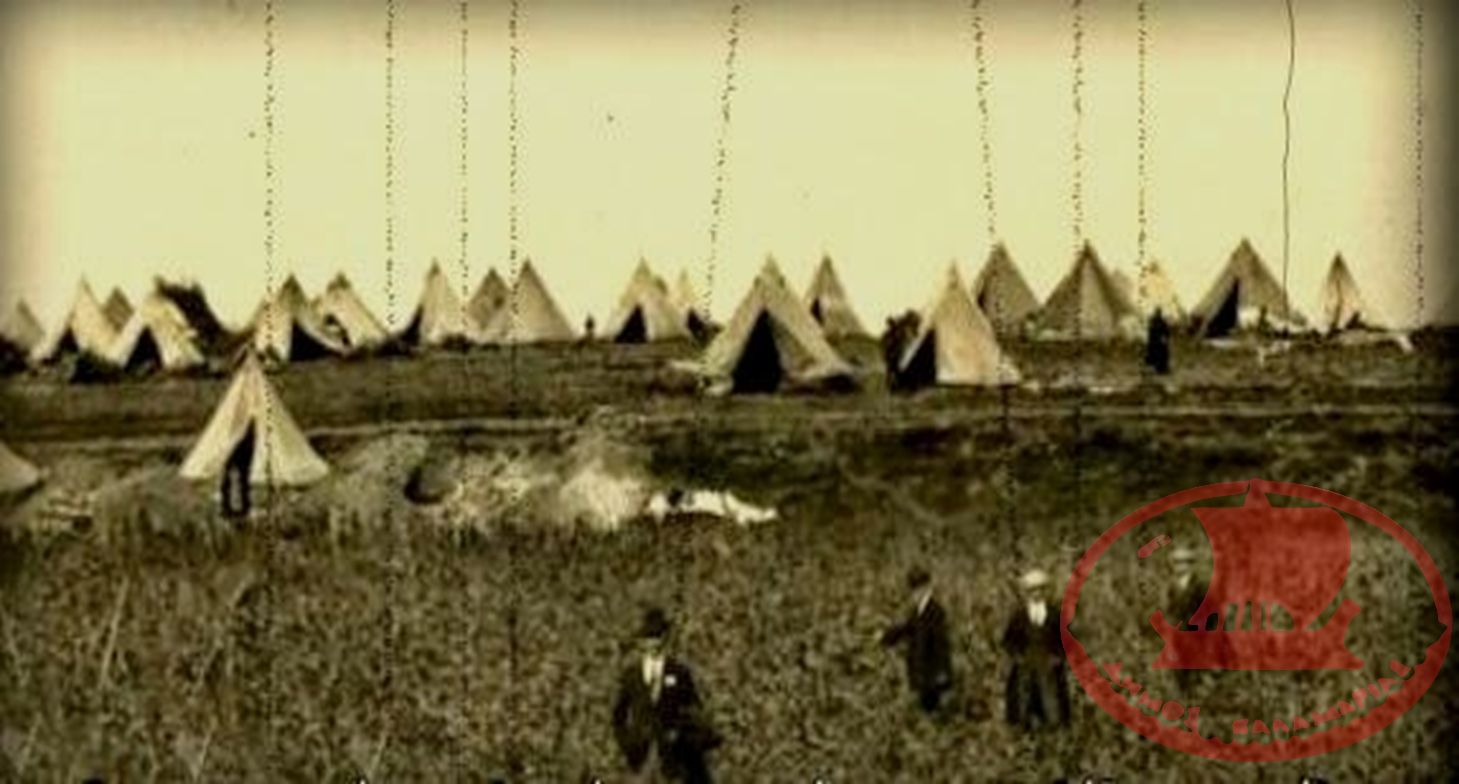Πρόσφυγες από τη Σμύρνη στην περιοχή του Λοιμοκαθαρτηρίου (Απολυμαντηρίου) στο Κατιρλί στις 4 Νοεμβρίου του 1922