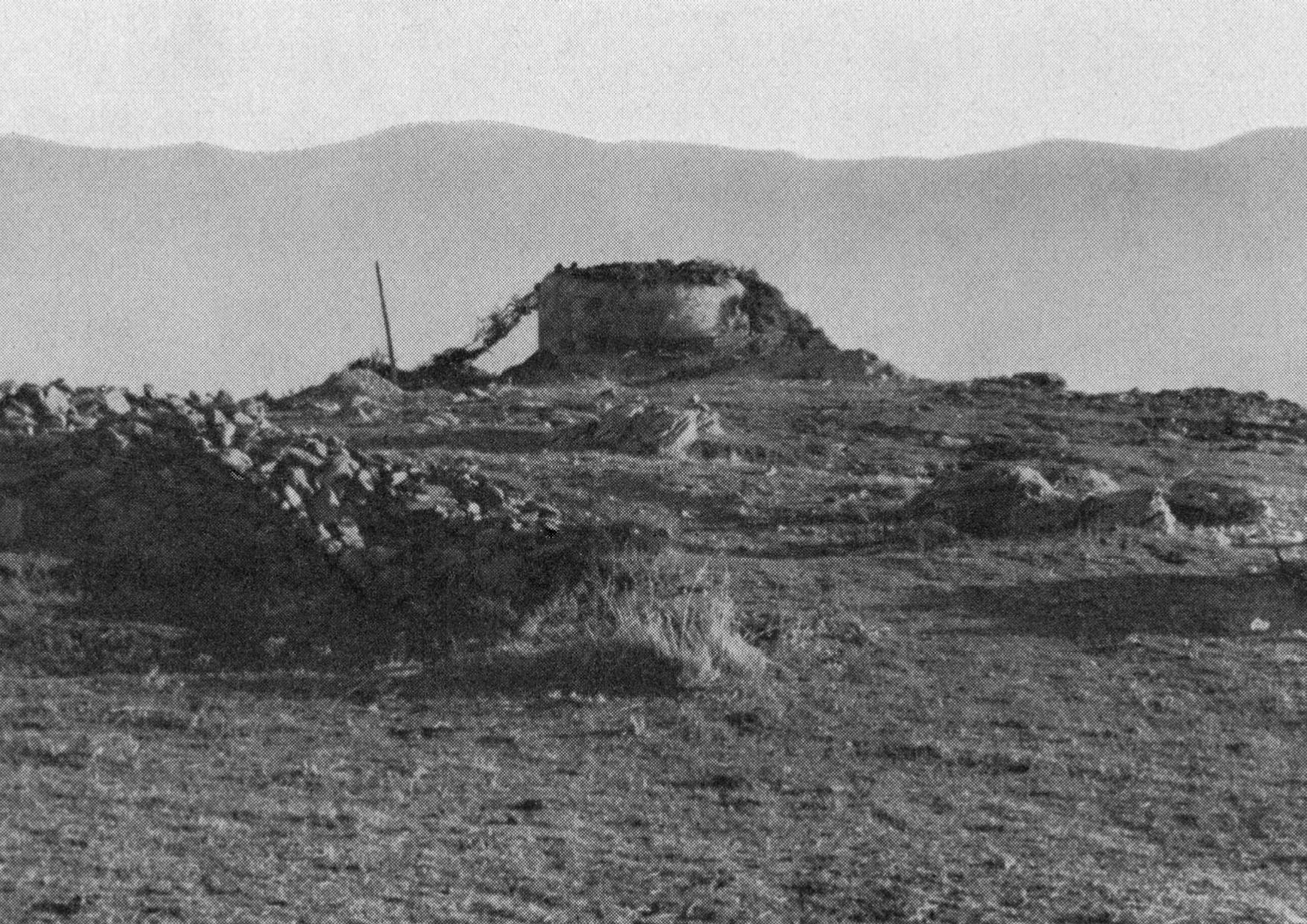 Απρίλιος 1941. Άποψη ενός ελληνικού πυροβολείου ή πολυβολείου της Γραμμής Μεταξά