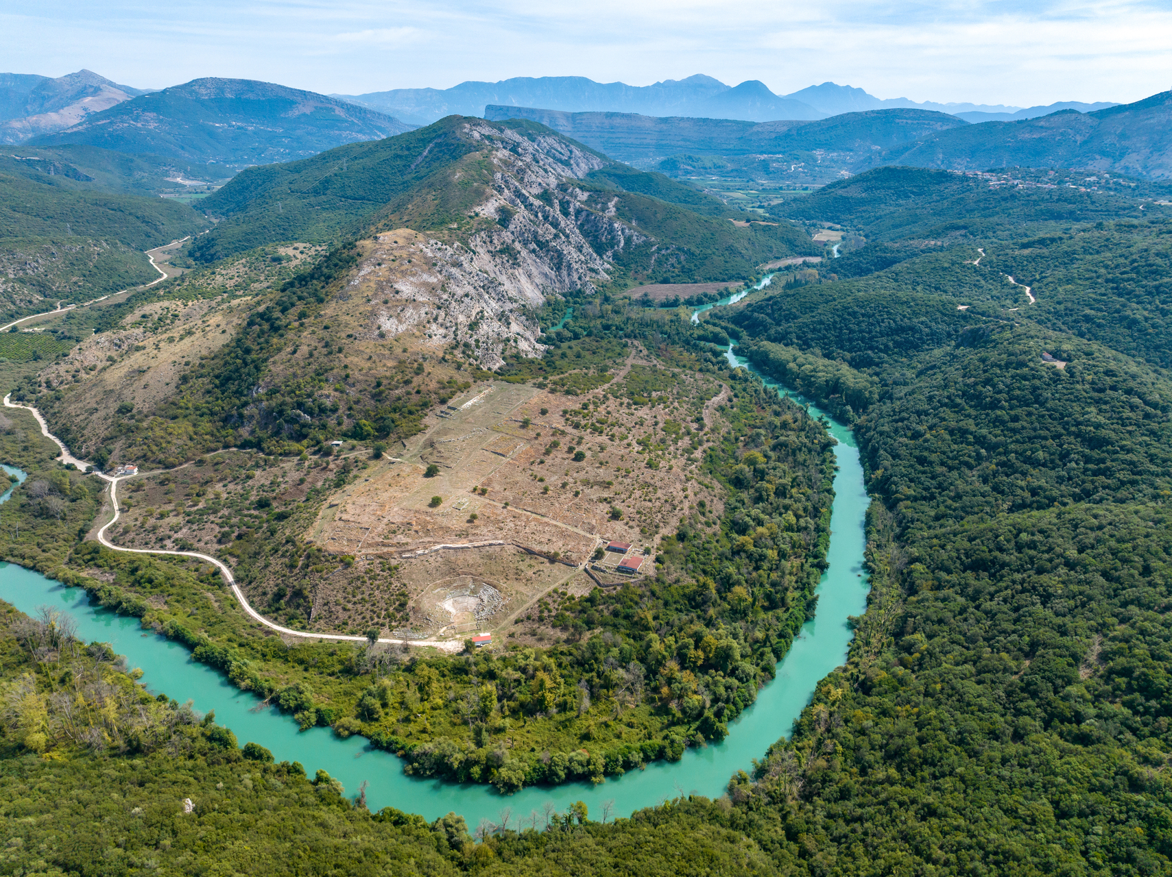 Αρχαίο Θέατρο Γιτάνων, Πανοραμική Λήψη