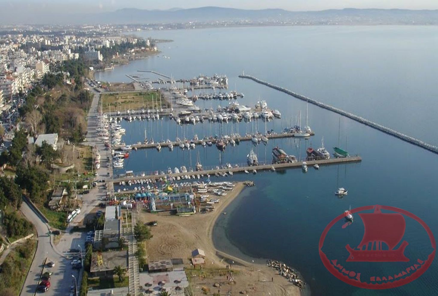 Αεροφωτογραφία η Πλαζ, το Κατιρλί, το Κουρί, η Αρετσού, η Νέα Κρήνη και μέχρι το αεροδρόμιο.