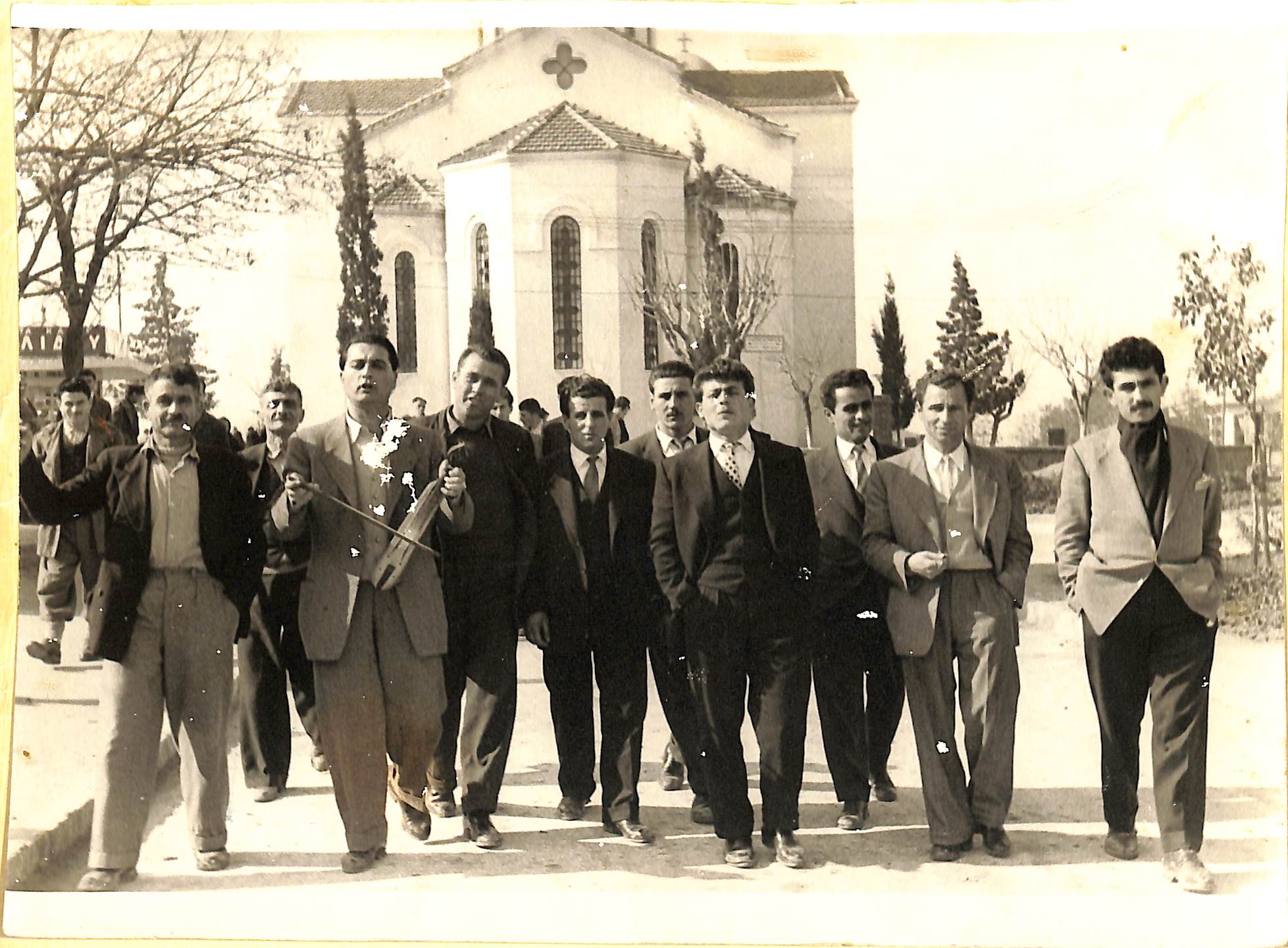 Παρέα από Καλαμαριώτες, Καλαμαριά 1952