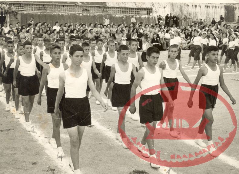 Γυμναστικές επιδείξεις 1956 στο Ορφανοτροφείο ‘’ΑΡΙΣΤΟΤΕΛΗ’’ του 5ου Δημοτικού Σχολείου Αρετσούς