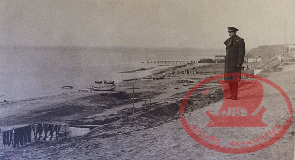 Έλληνας αξιωματικός στην Παραλία της Αρετσούς το 1930